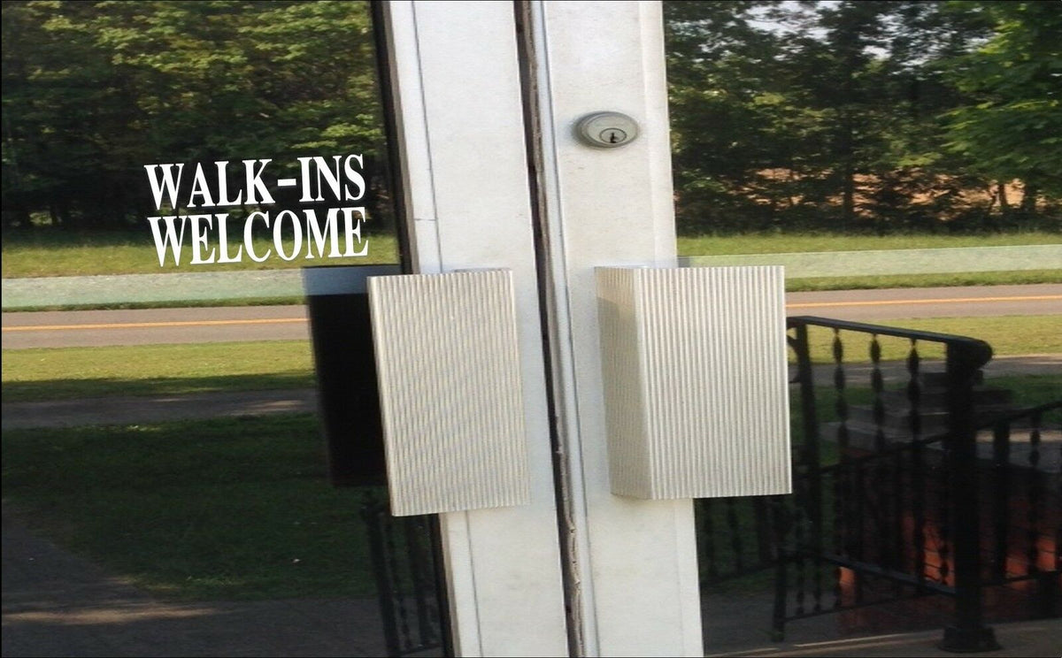 Walk-Ins Welcome Signs Vinyl Decal – 8 Inch