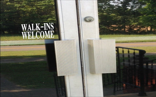 Walk-Ins Welcome Signs Vinyl Decal – 8 Inch