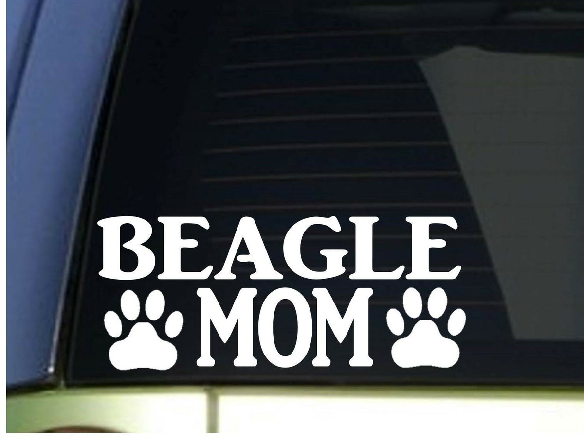 Beagle Mom Vinyl Decal – 8.5 Inch