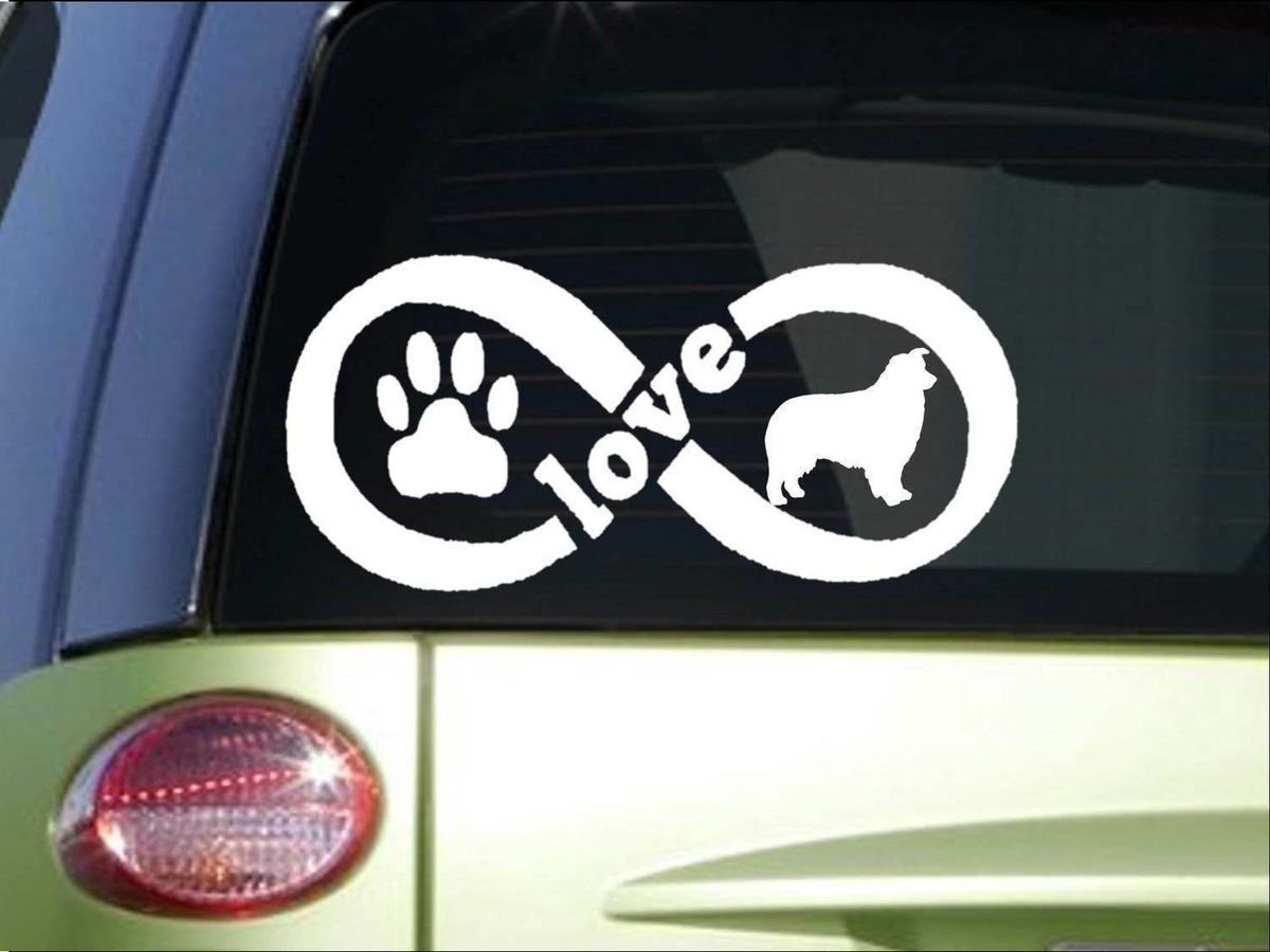 Aussie Australian Shepherd Infinity Vinyl Decal – 8.5 Inch