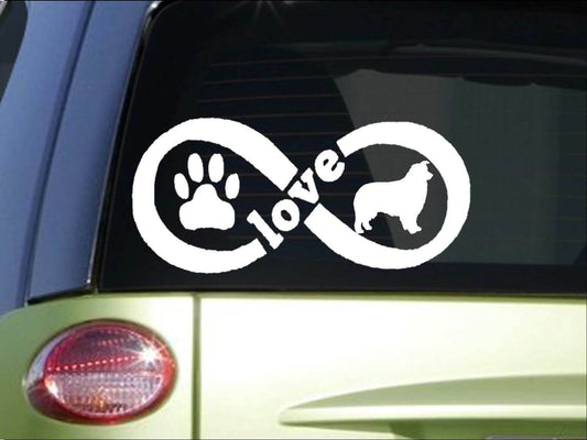 Aussie Australian Shepherd Infinity Vinyl Decal – 8.5 Inch