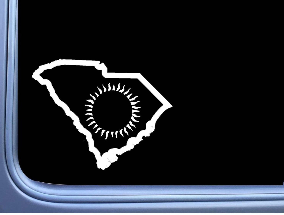 South Carolina Eclipse Path of Totality Vinyl Decal – 8 Inch