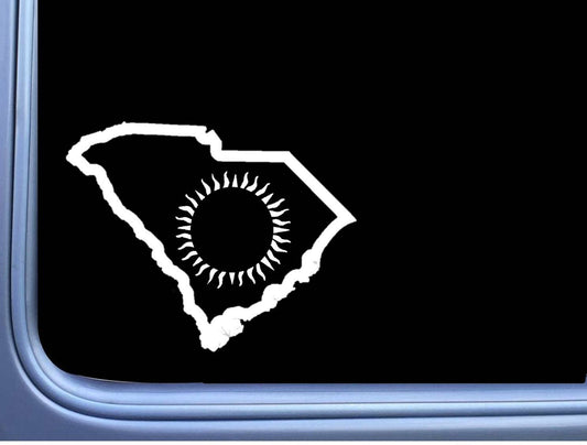 South Carolina Eclipse Path of Totality Vinyl Decal – 8 Inch