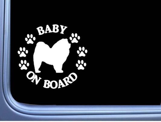 Baby on Board Chow Chow Vinyl Decal – 6 Inch