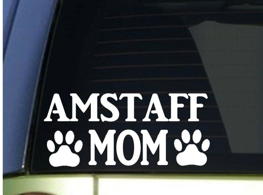 Amstaff Mom Vinyl Decal – 8.5 Inch