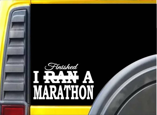 I Finished a Marathon Vinyl Decal – 8 Inch