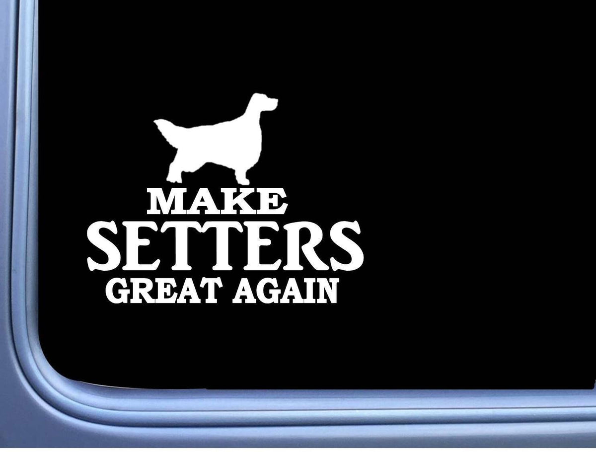 English Setter Maga Dog Gordon Irish Vinyl Decal – 7 Inch