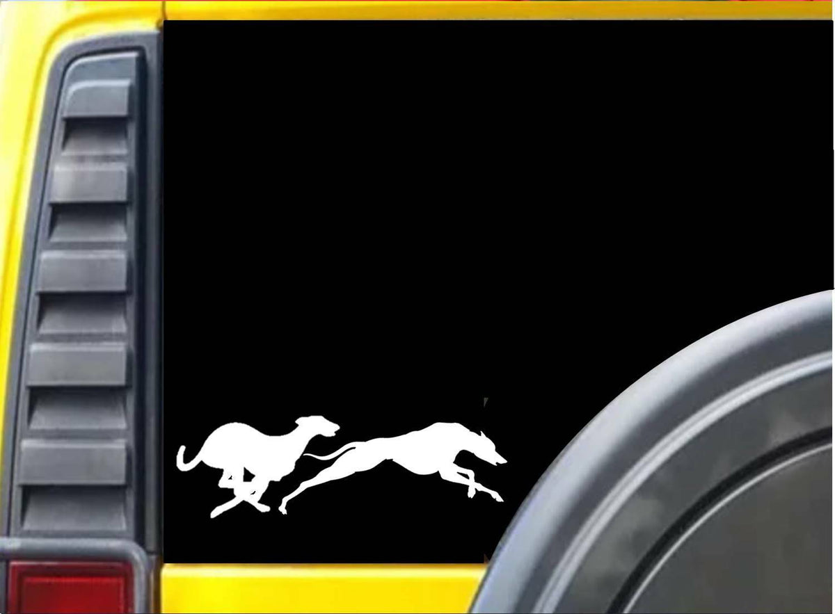 Racing Greyhounds Vinyl Decal – 8 Inch