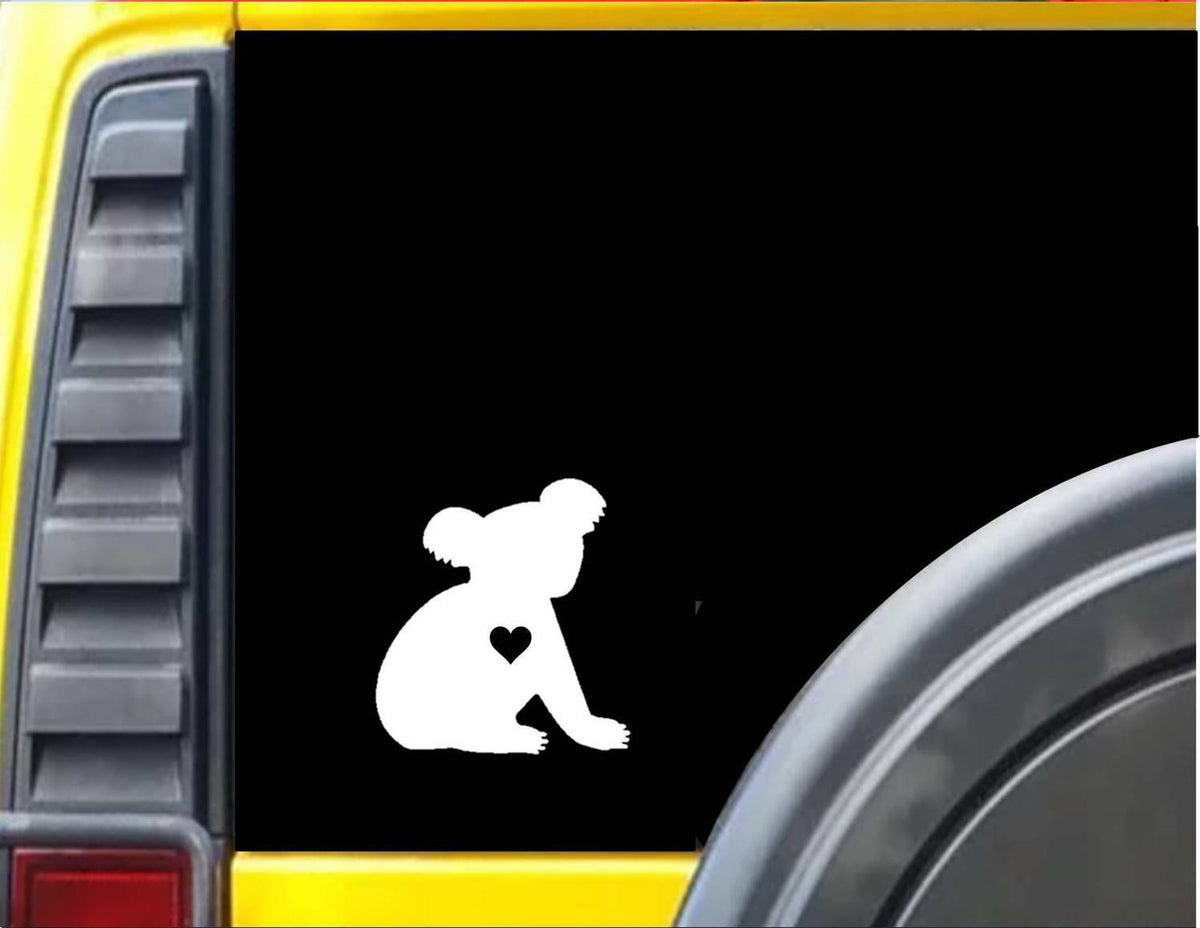 Koala Little Heart Vinyl Decal – 6 Inch
