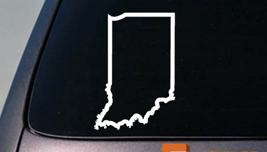 Indiana State Vinyl Decal – 6 Inch