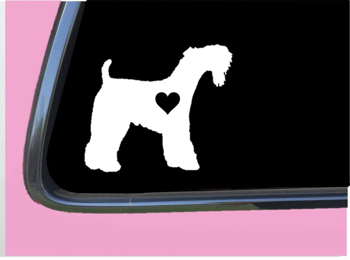 Kerry Blue Terrier Lil Heart Vinyl Decal – 6 Inch