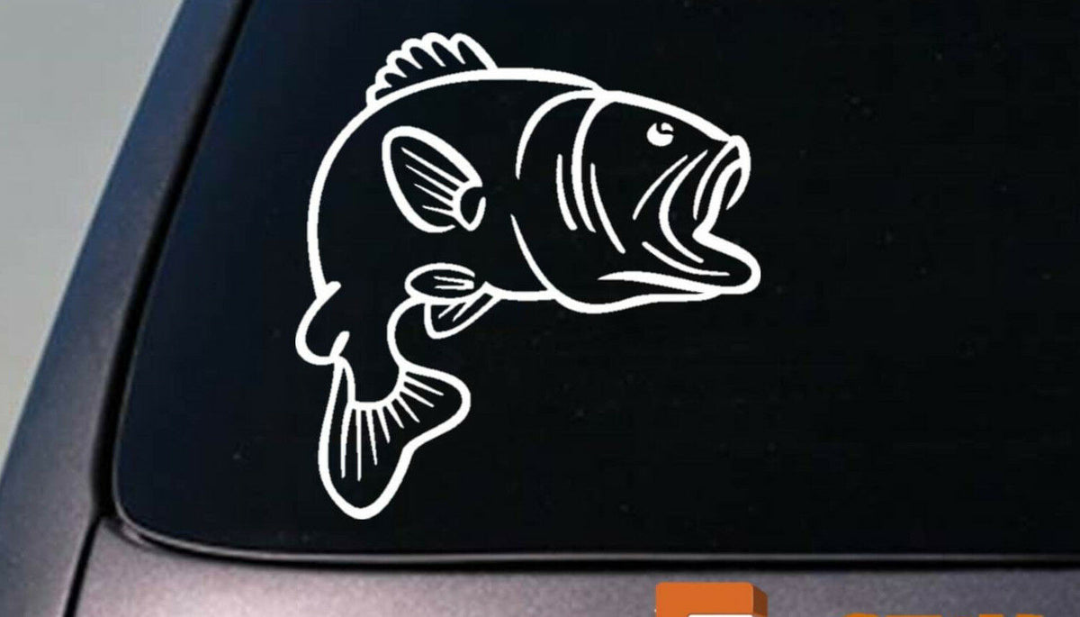Largemouth Bass Jumping Vinyl Decal – 6 Inch
