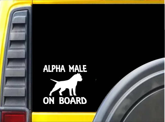 Alpha Male American Bully Dog Pit Bull Vinyl Decal – 6 Inch