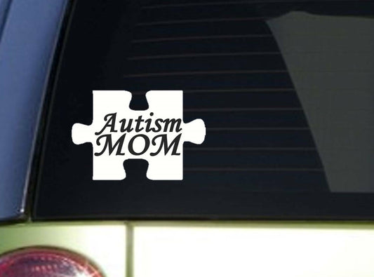 Autism Mom Awareness Speaks Autistic Vinyl Decal – 6 Inch