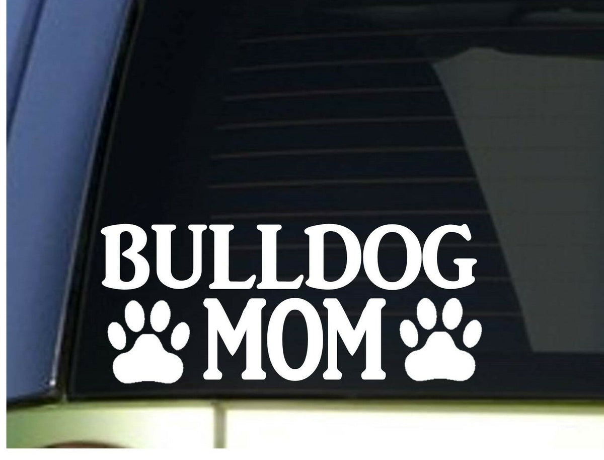 Bulldog Mom Vinyl Decal – 8.5 Inch