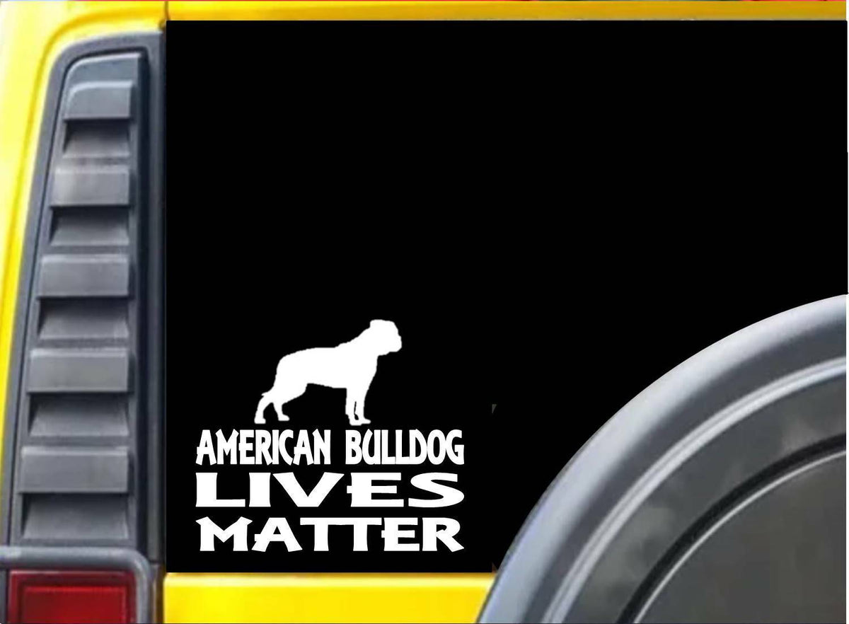 American Bulldog Lives Matter Vinyl Decal – 6 Inch