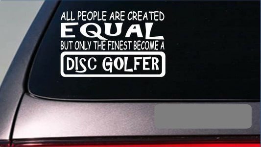 Disc Golf Equal Vinyl Decal – 8 Inch