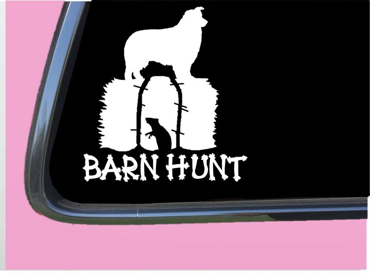 Aussie Barn Hunt Vinyl Decal – 6 Inch