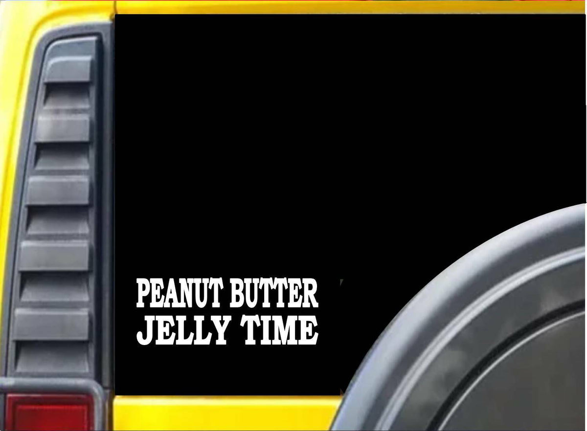 Peanut Butter Jelly Time Vinyl Decal – 8 Inch