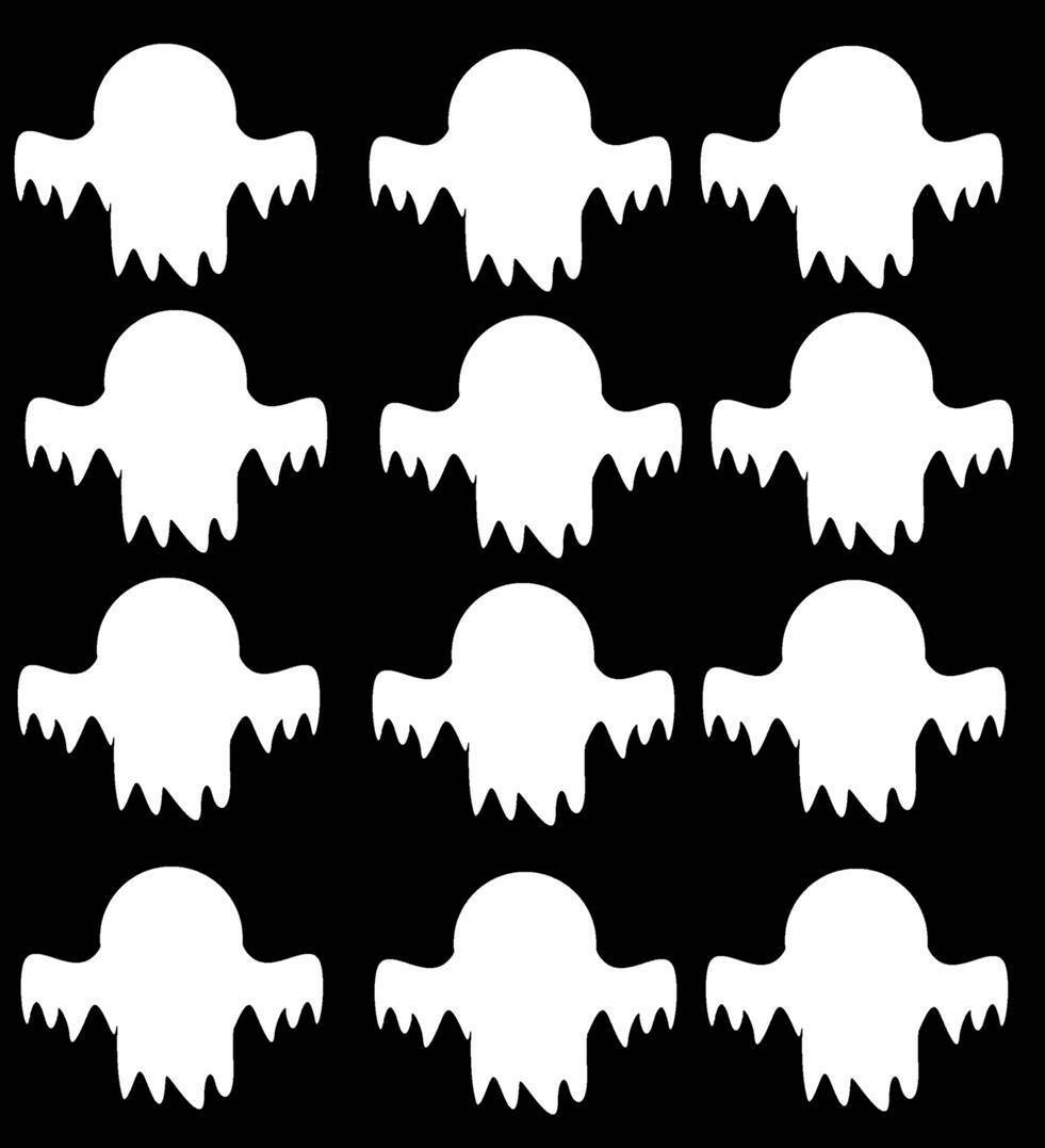 12 Ghost Vinyl Decal – 2 Inch