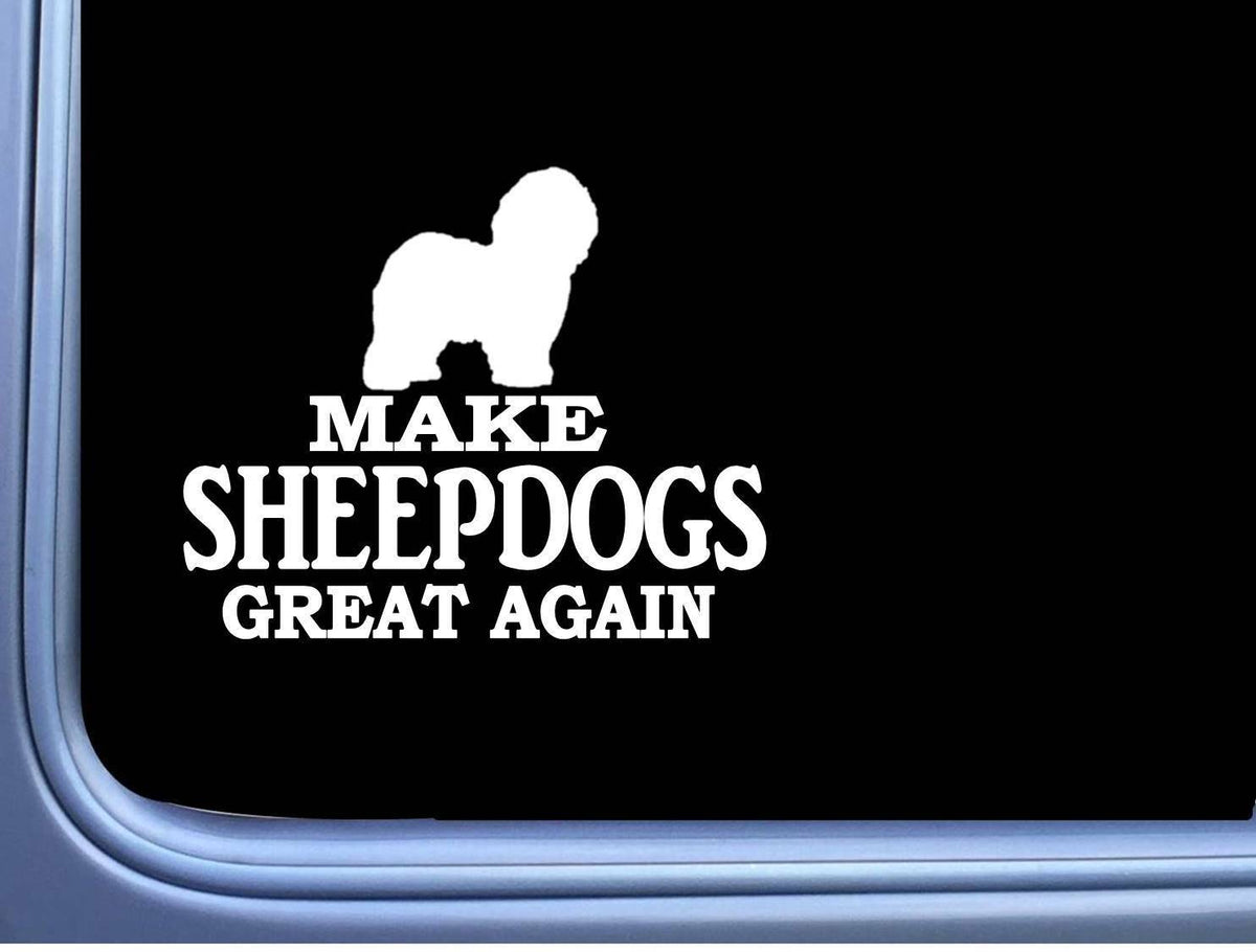 Old English Sheepdog Maga Dog Vinyl Decal – 7 Inch