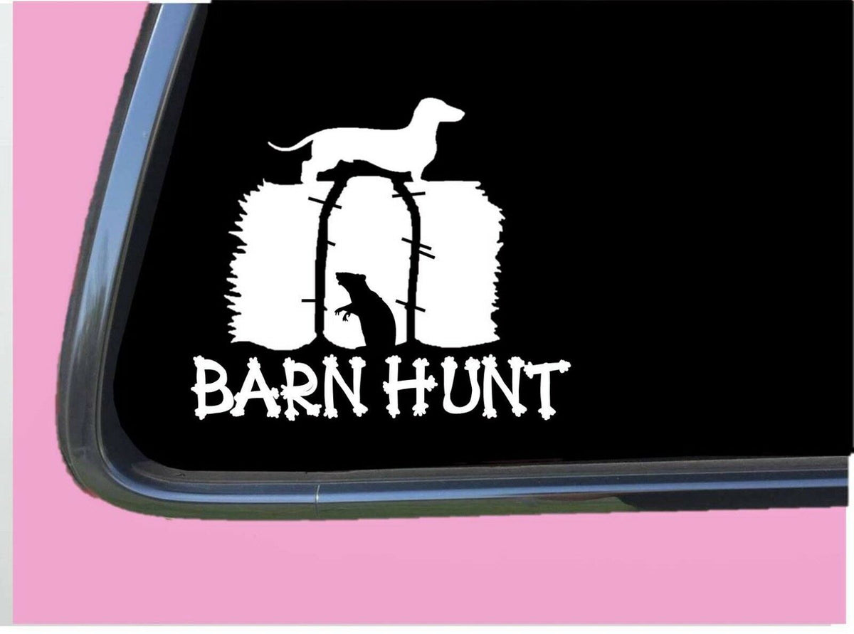 Dachshund Barn Hunt Vinyl Decal – 6 Inch