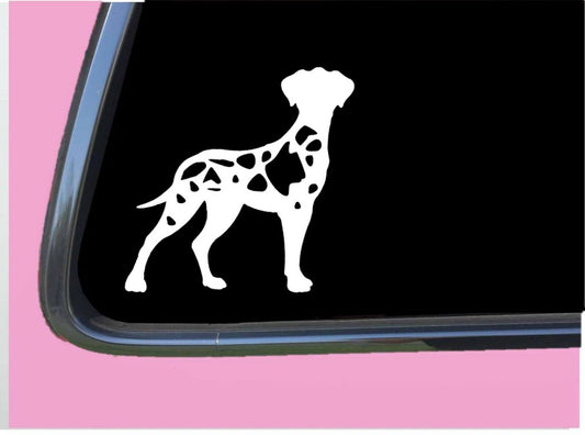 Harlequin Great Dane Uncropped Vinyl Decal – 6 Inch