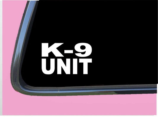 K-9 Unit Vinyl Decal – 8 Inch