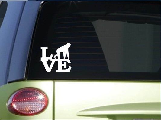 Chimpanzee Love Vinyl Decal – 6 Inch