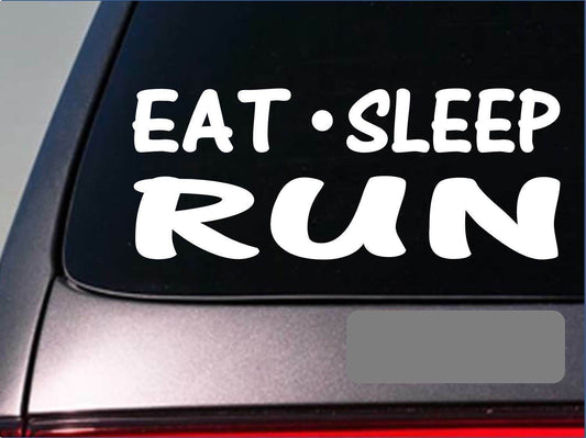 Eat Sleep Run Vinyl Decal – 8 Inch