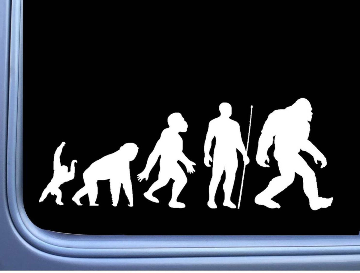 Bigfoot Evolution Vinyl Decal – 8 Inch