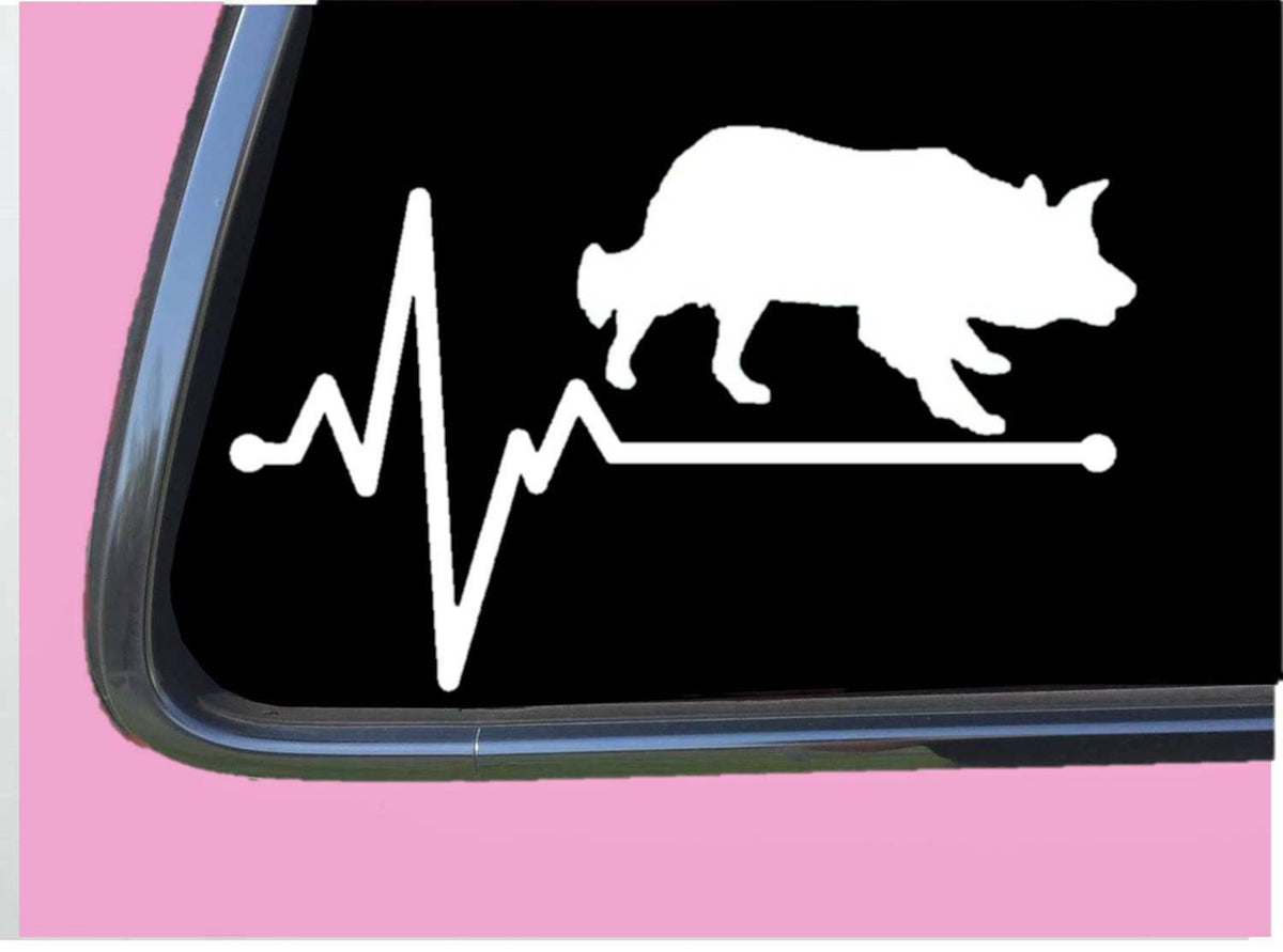 Border Collie Lifeline Vinyl Decal – 8 Inch