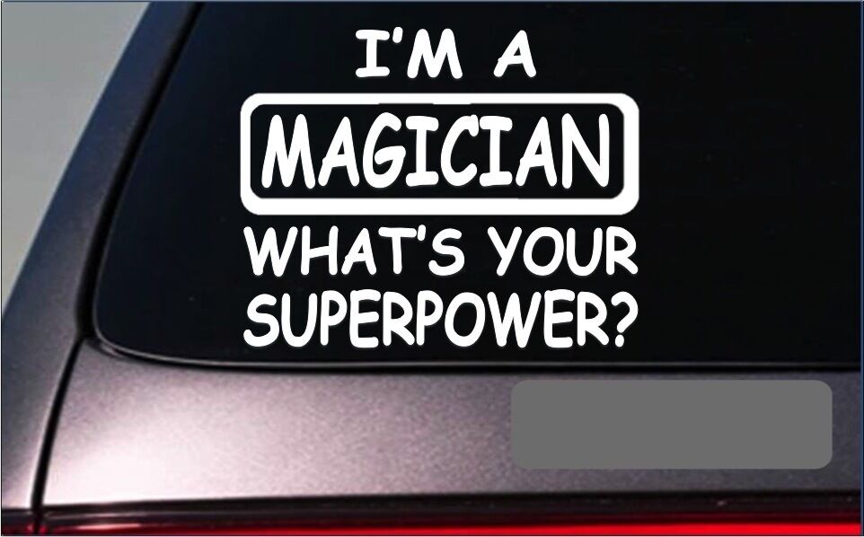 Magician Superpower Vinyl Decal – 8 Inch