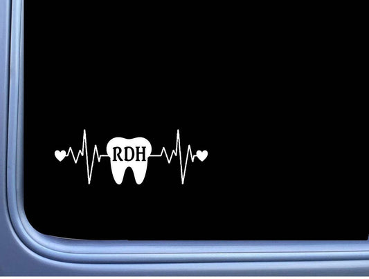 Rdh Tooth Lifeline Vinyl Decal – 8 Inch