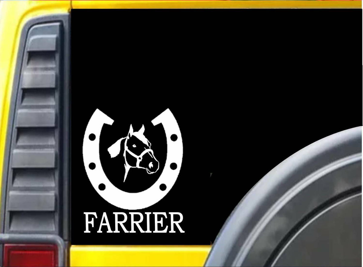 Farrier Horse Vinyl Decal – 6 Inch