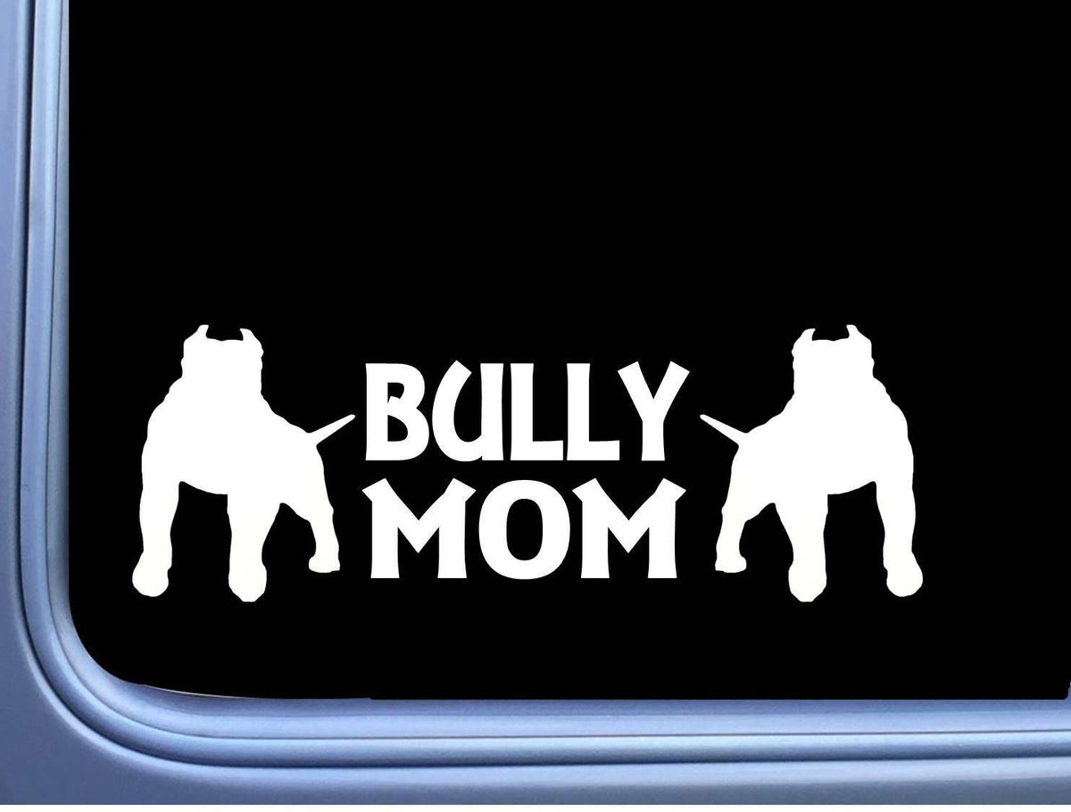 Bully Mom Dog Pit Bull Vinyl Decal – 8 Inch