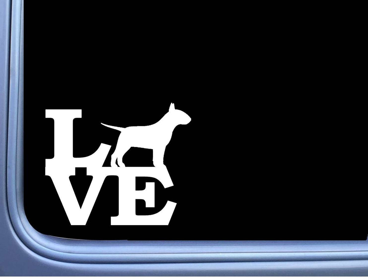 Bull Terrier Love Vinyl Decal – 6 Inch