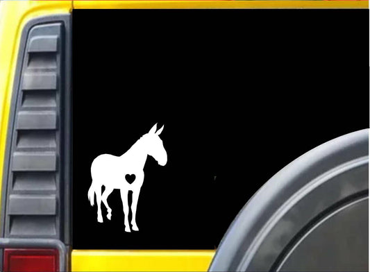 Mule Little Heart Vinyl Decal – 6 Inch