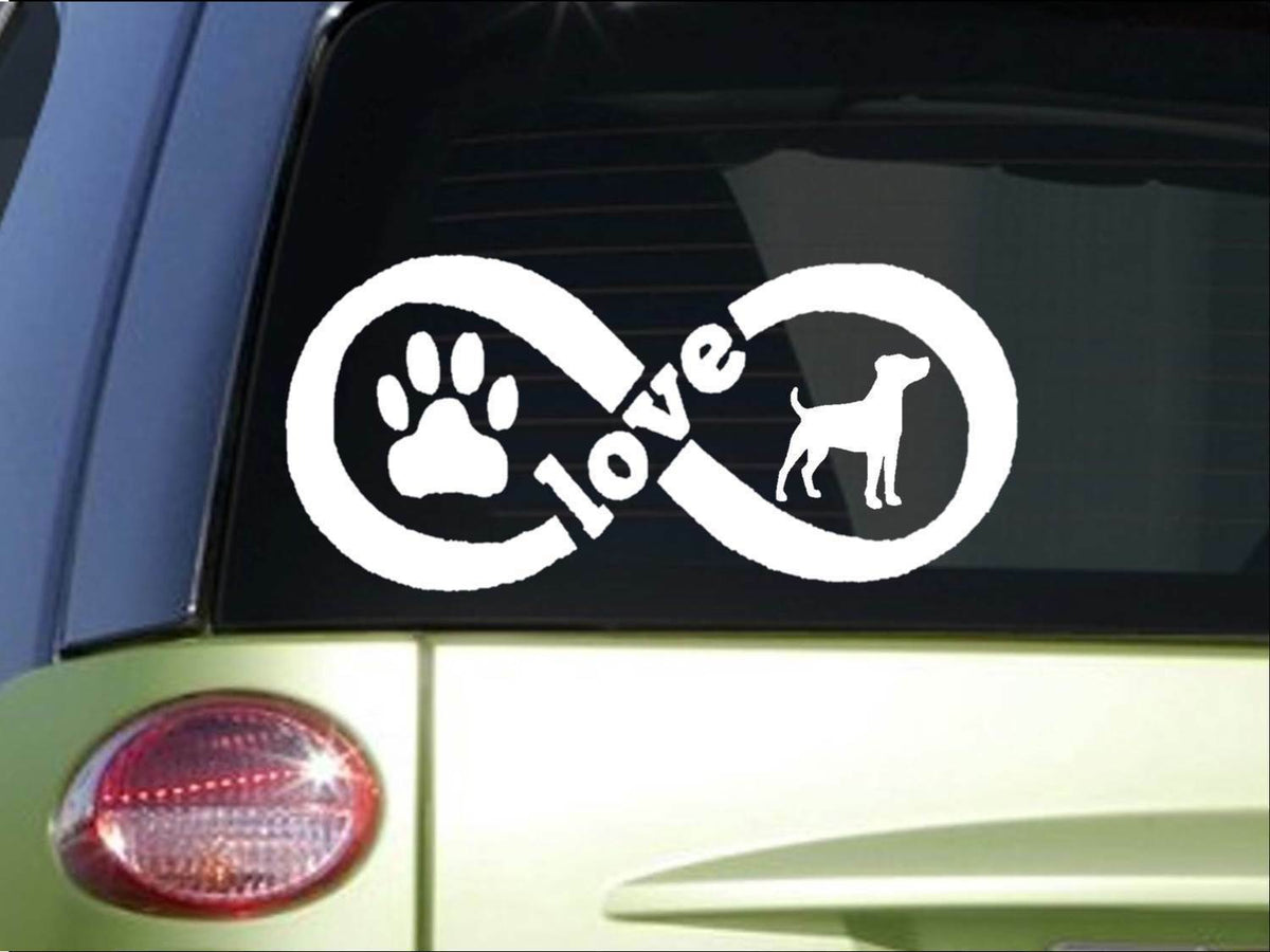 Jack Russell Terrier Infinity Vinyl Decal – 8.5 Inch