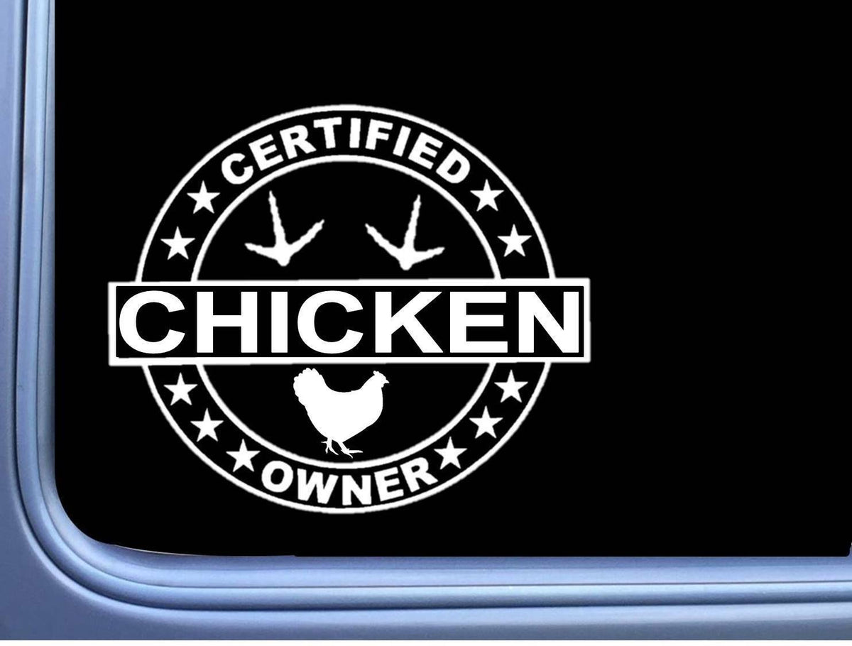 Certified Chicken Owner Vinyl Decal – 6 Inch