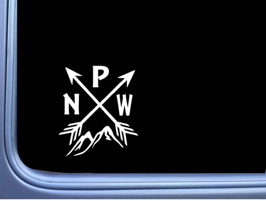 Pacific Northwest Pnw Mountain Vinyl Decal – 6 Inch