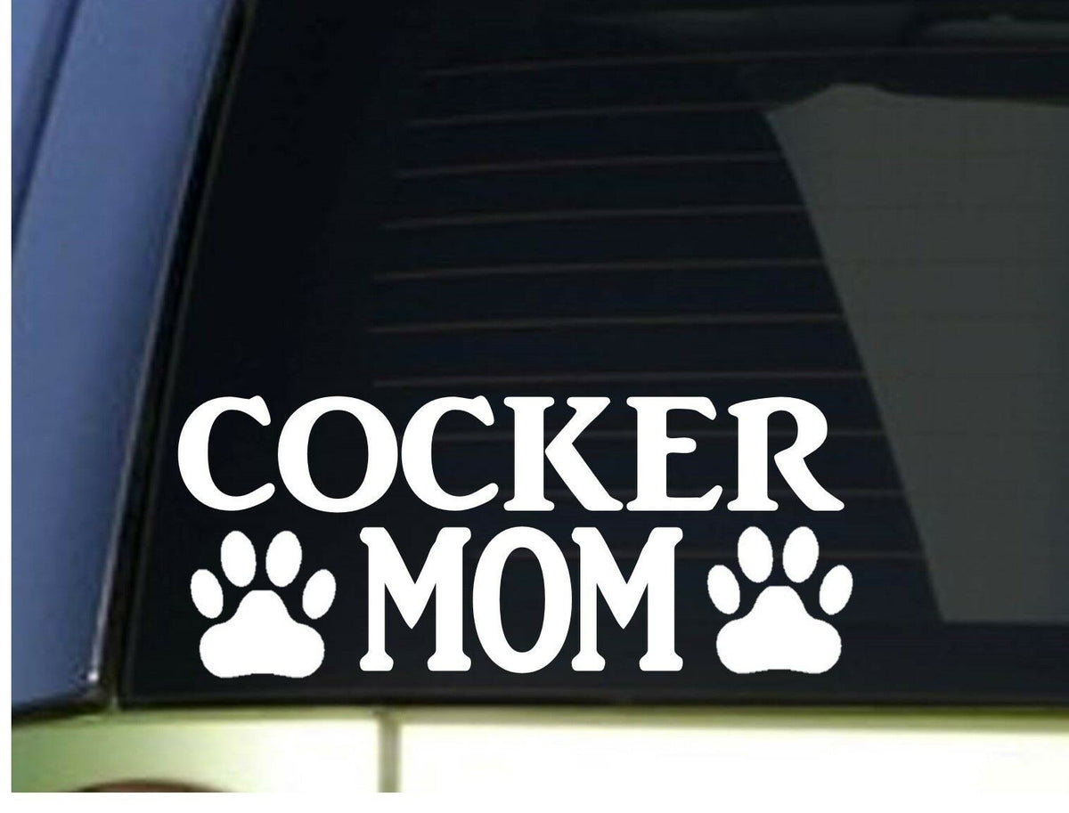 Cocker Mom Vinyl Decal – 8.5 Inch