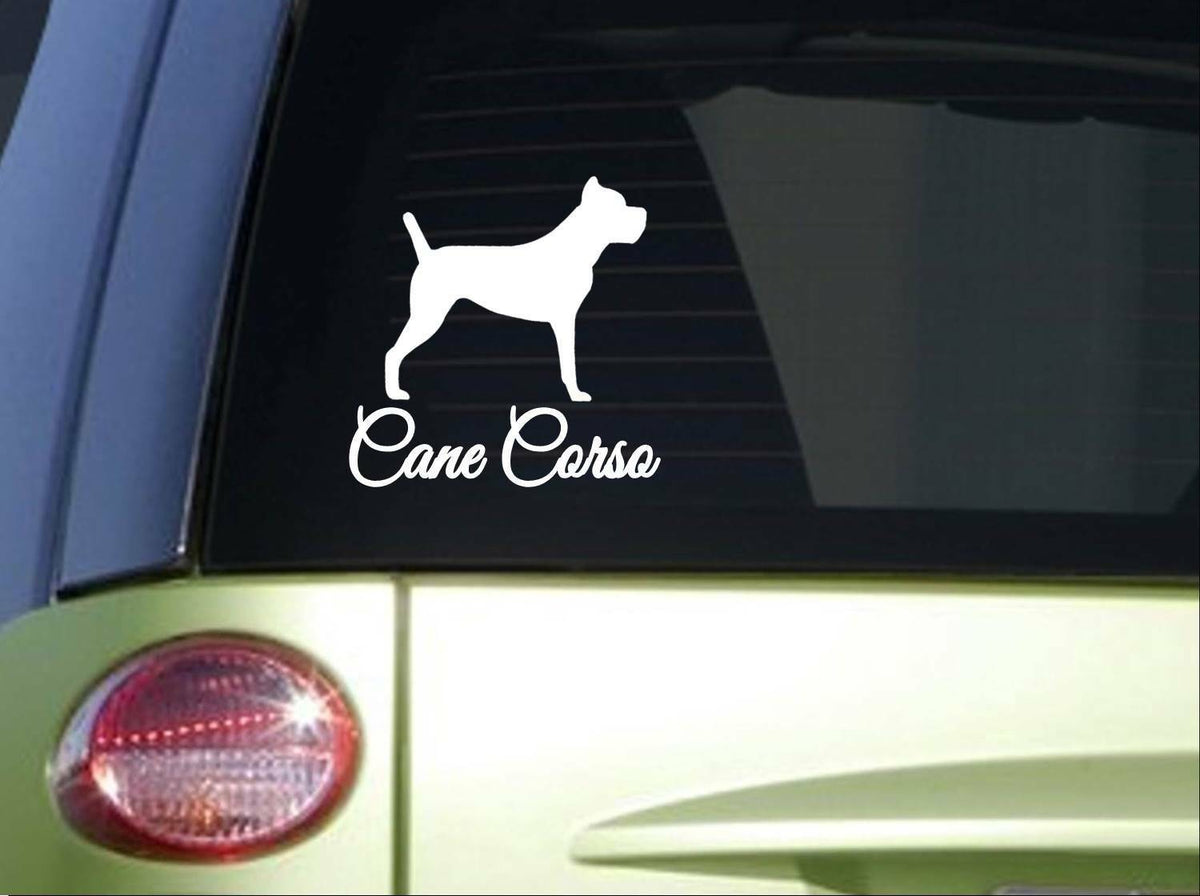 Cane Corso Fancy Monogram Dog Vinyl Decal – 6 Inch