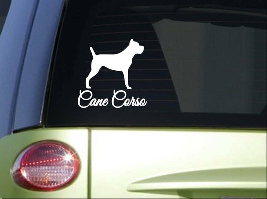 Cane Corso Fancy Monogram Dog Vinyl Decal – 6 Inch