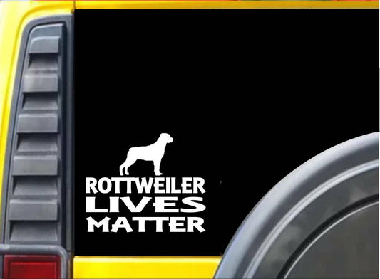 Rottweiler Lives Matter Vinyl Decal – 6 Inch