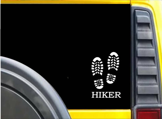 Hiker Bootprints Vinyl Decal – 6 Inch