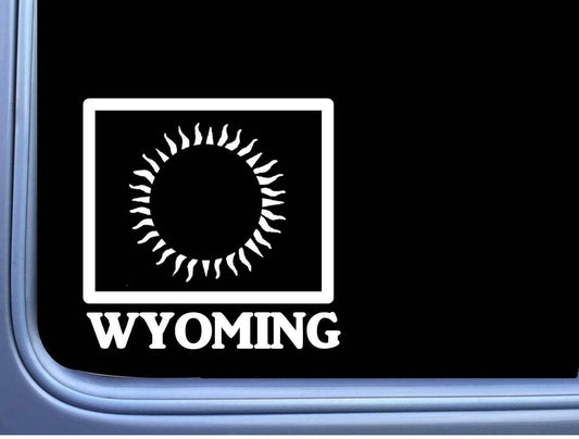 Wyoming Eclipse Path of Totality Vinyl Decal – 6 Inch