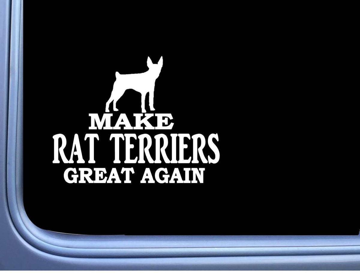 Rat Terrier Maga Dog Vinyl Decal – 7 Inch
