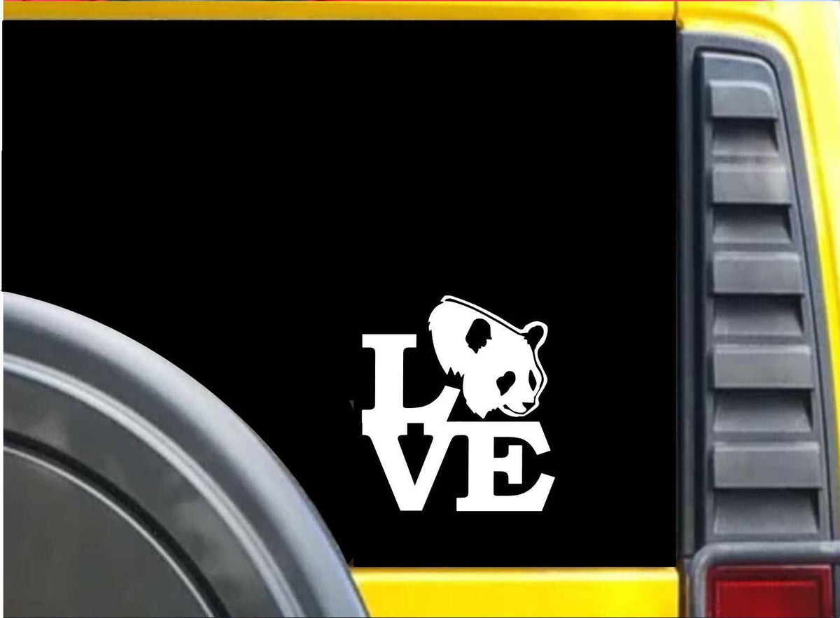 Panda Love Vinyl Decal – 6 Inch