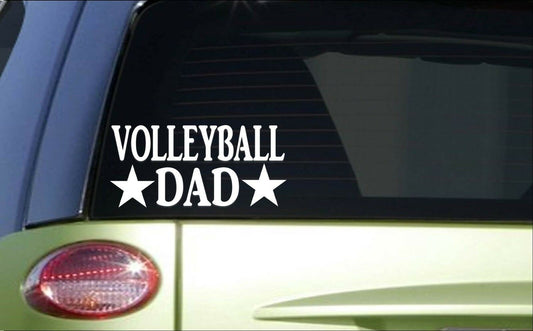 Volleyball Dad Vinyl Decal – 8 Inch